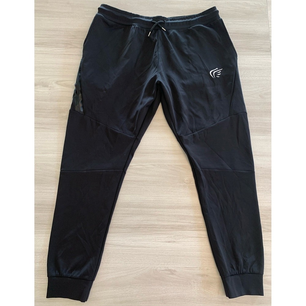 Active faith Stephen Curry "In Jesus' Name I Play" Black Joggers Men's Size XL